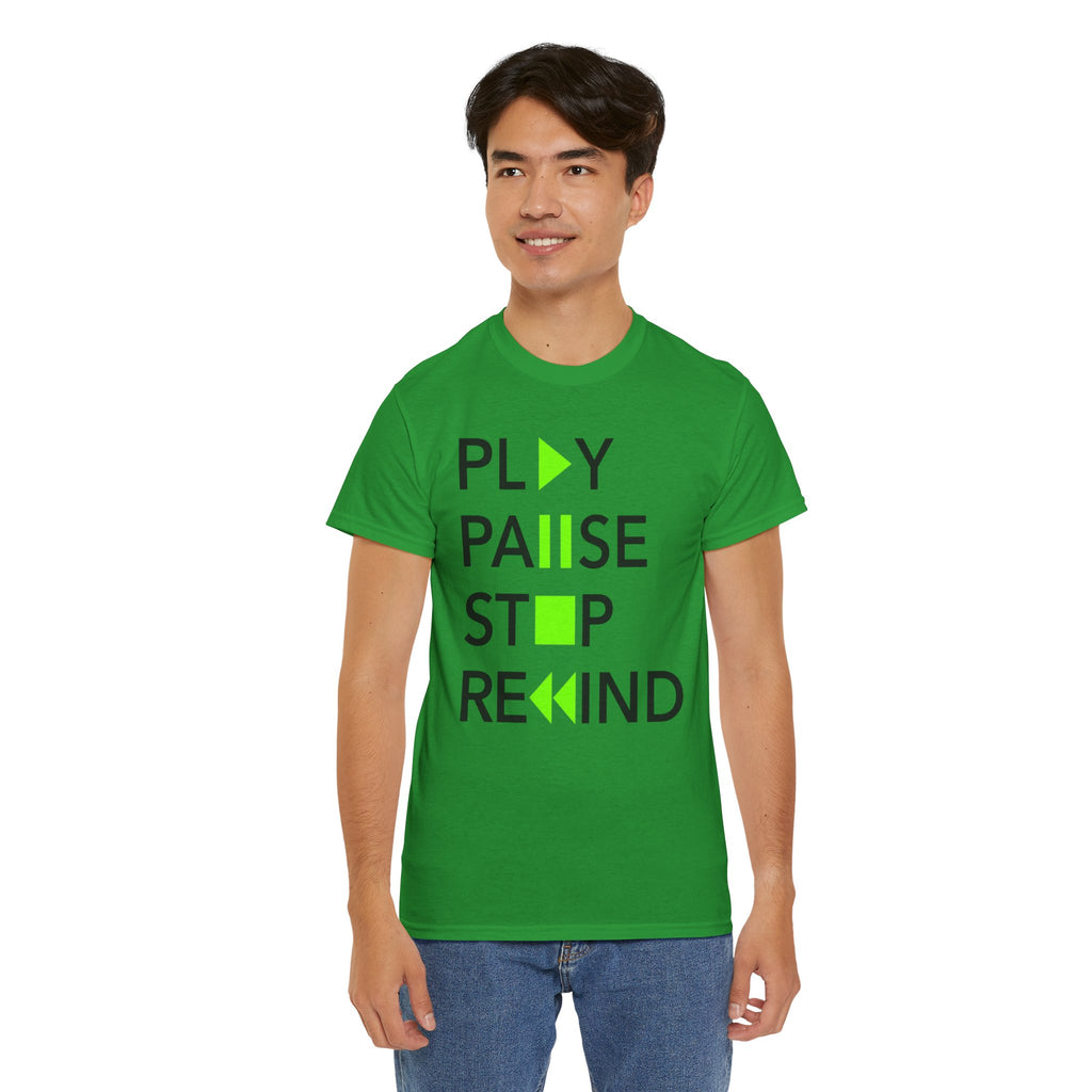 Play Pause Stop Rewind — T-Shirt