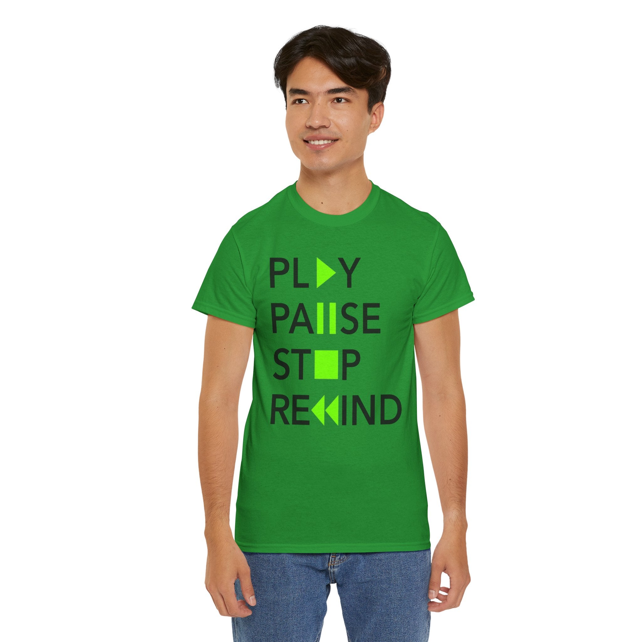 Play Pause Stop Rewind — T-Shirt