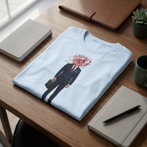 Anxious Businessman T-Shirt – Funny Office Humor Graphic Tee