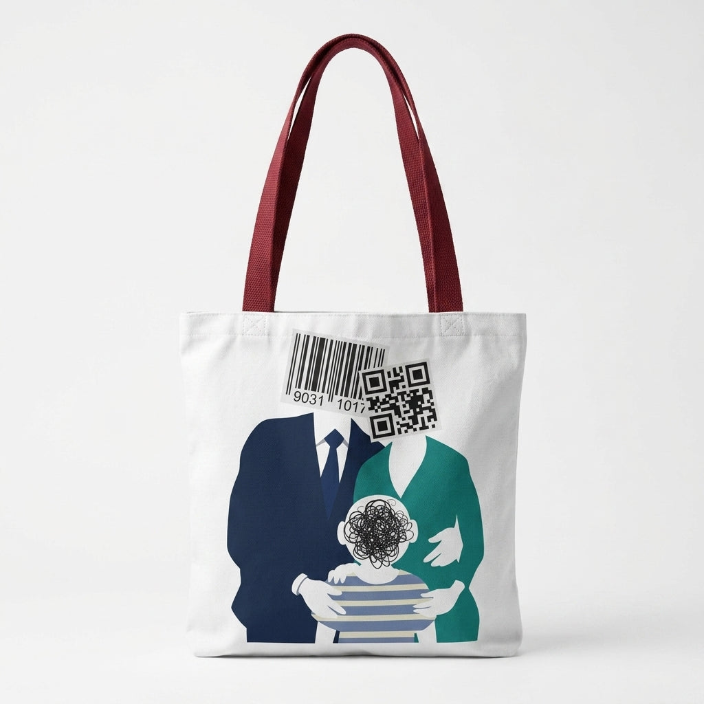 Barcode Family Portrait Tote Bag