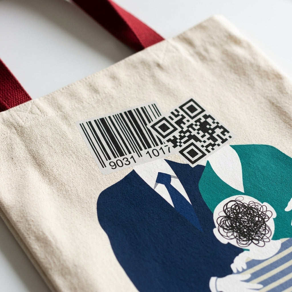Barcode Family Portrait Tote Bag
