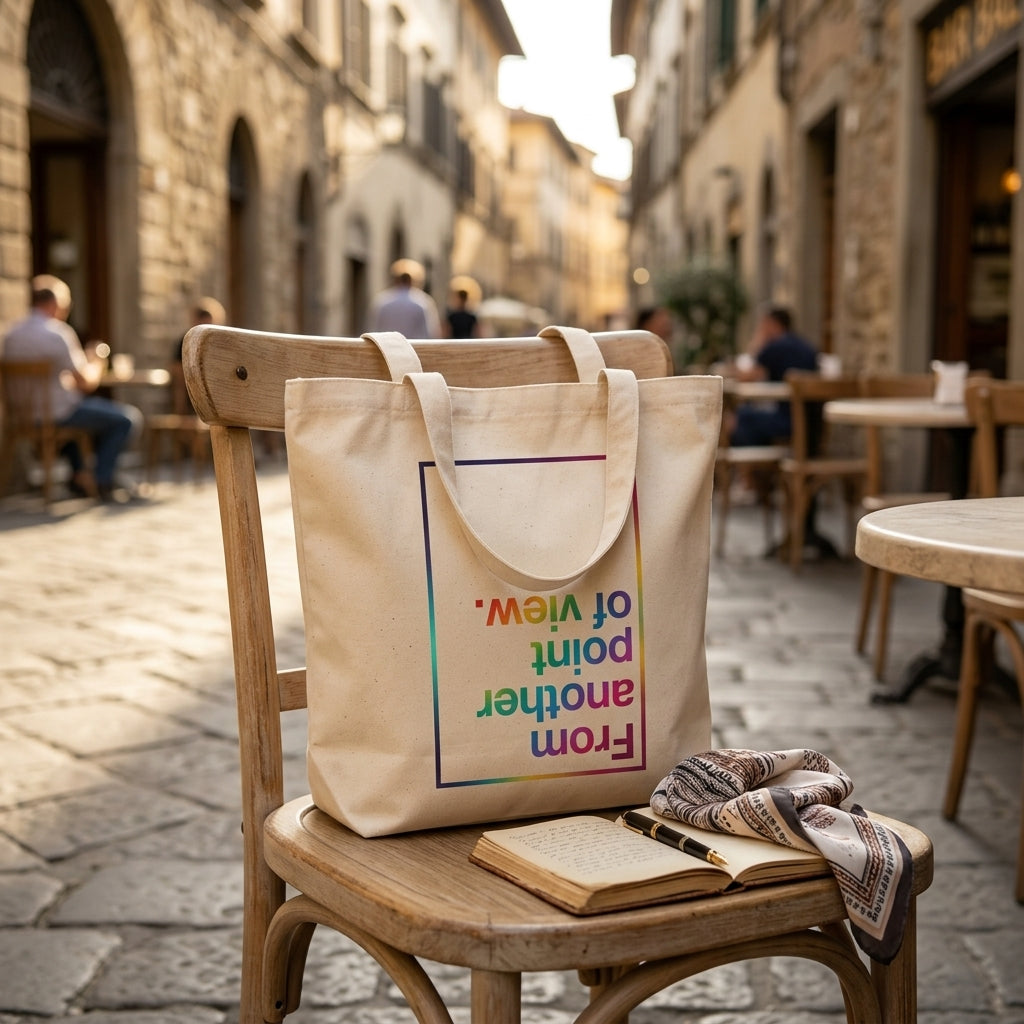 "From Another Point of View" — Canvas Tote Bag
