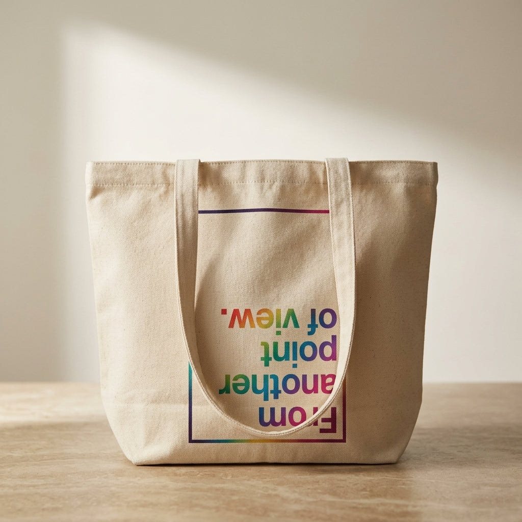 "From Another Point of View" — Canvas Tote Bag