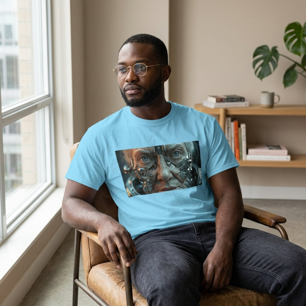 Cybernetic Old Face —T‑Shirt