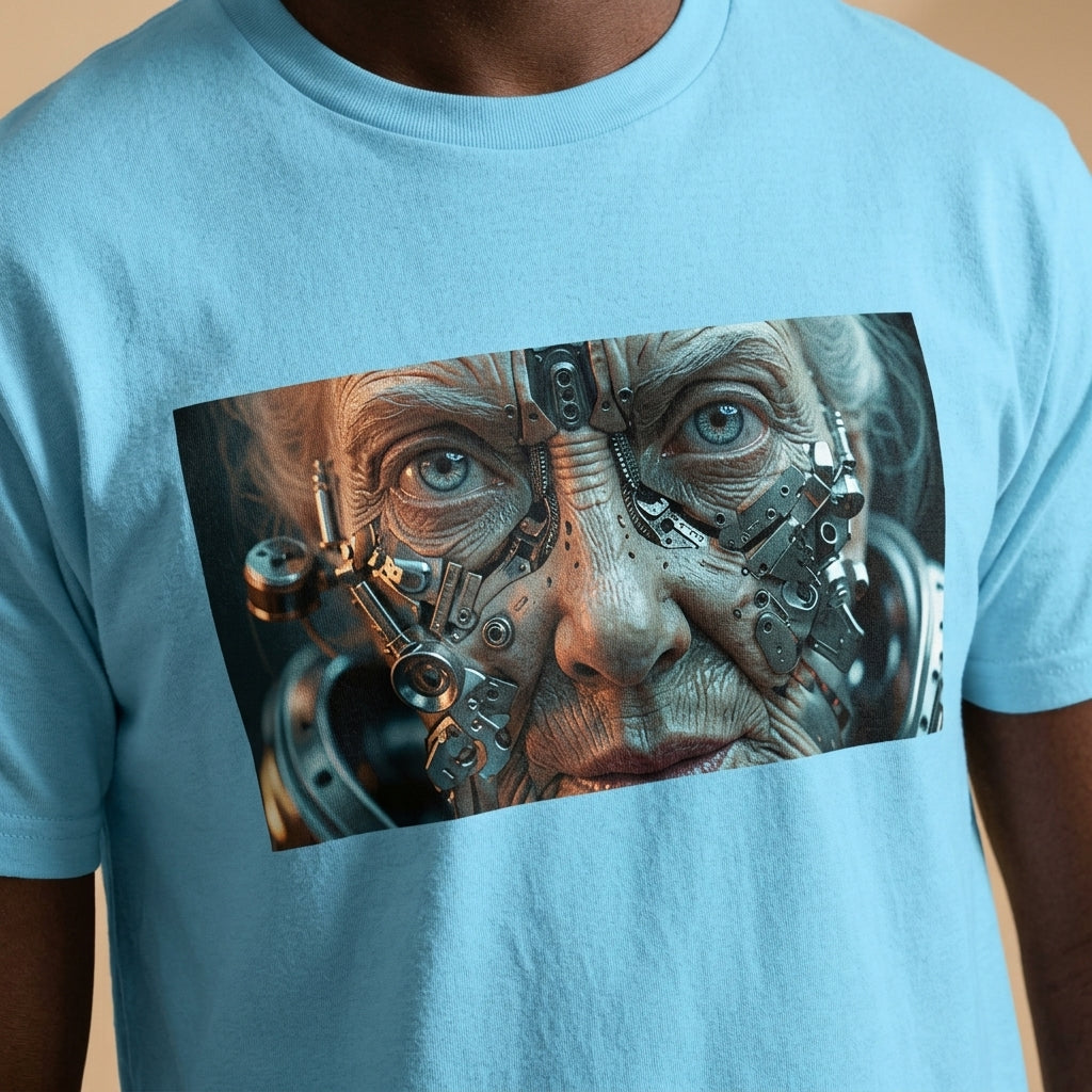 Cybernetic Old Face —T‑Shirt