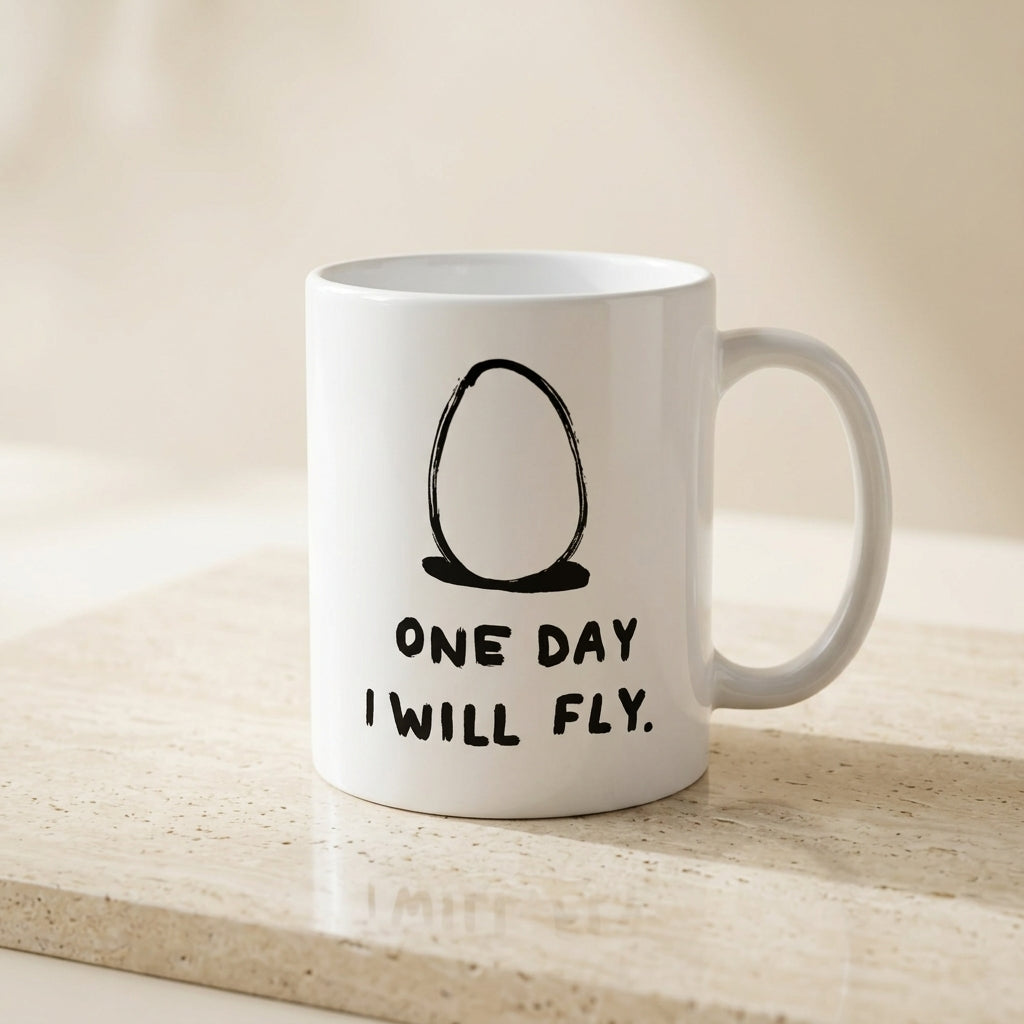 One Day I Will Fly — Coffee Cup