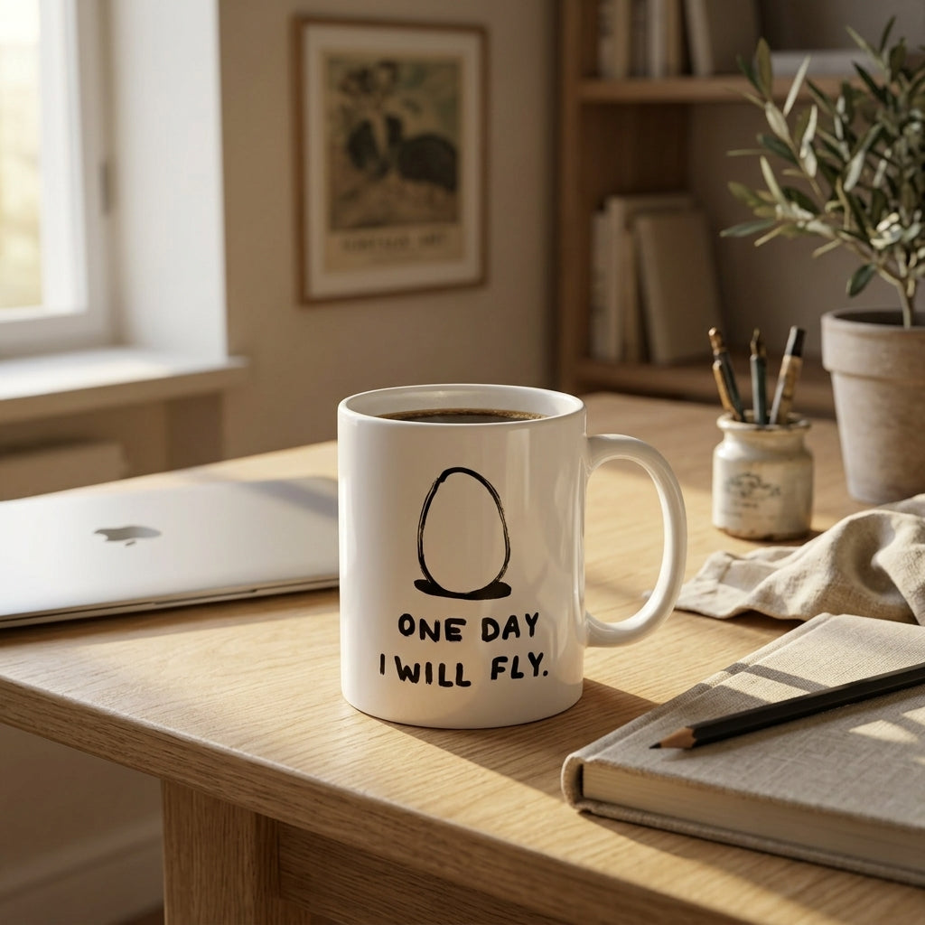 One Day I Will Fly — Coffee Cup