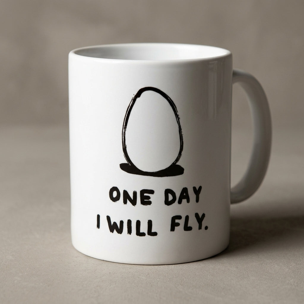 One Day I Will Fly — Coffee Cup