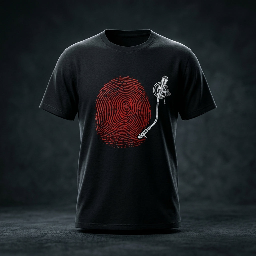 Fingerprint Turntable — T-Shirt