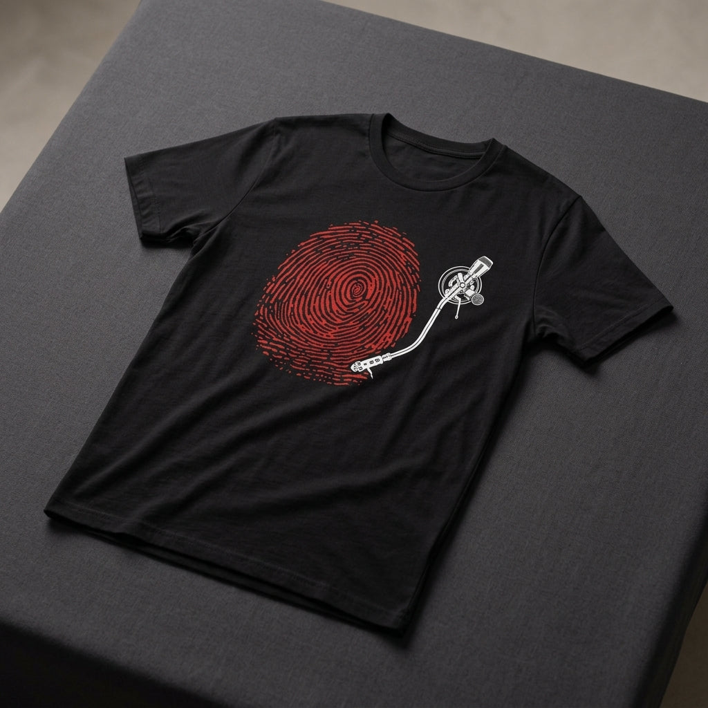 Fingerprint Turntable — T-Shirt