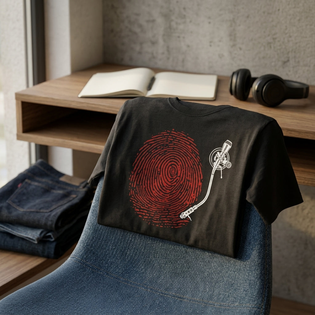 Fingerprint Turntable — T-Shirt