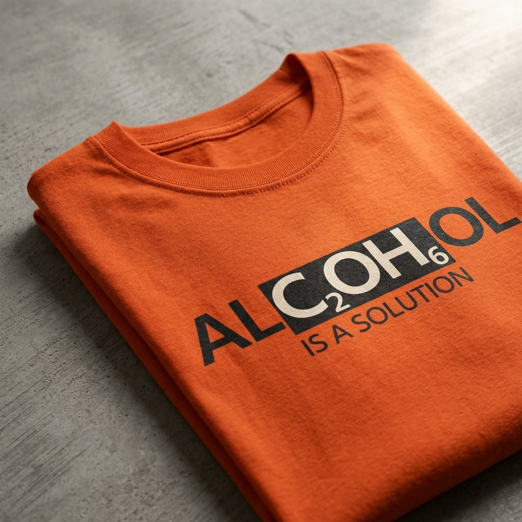 "Alcohol Is A Solution" — T-Shirt