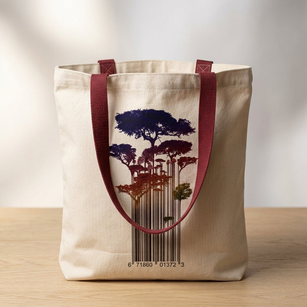 Barcode Forest — Tote Bag