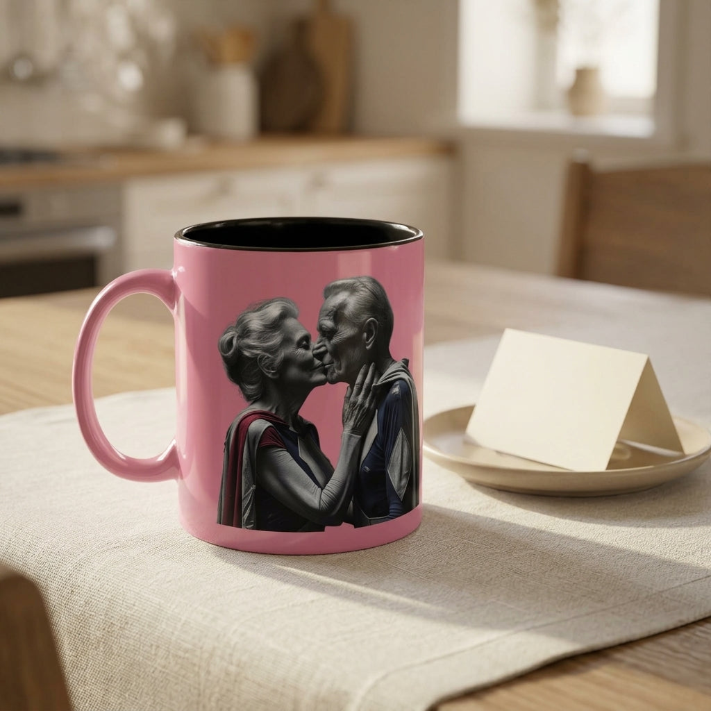 Elderly Superhero Couple — Coffee Mug