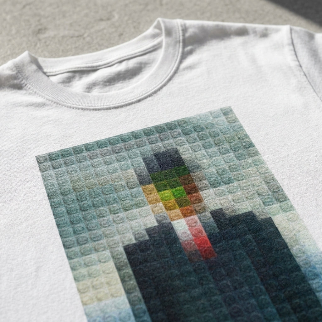 Surreal Pixelated Man - T-Shirt
