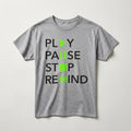 Play Pause Stop Rewind T-Shirt – Music Lover Graphic Tee