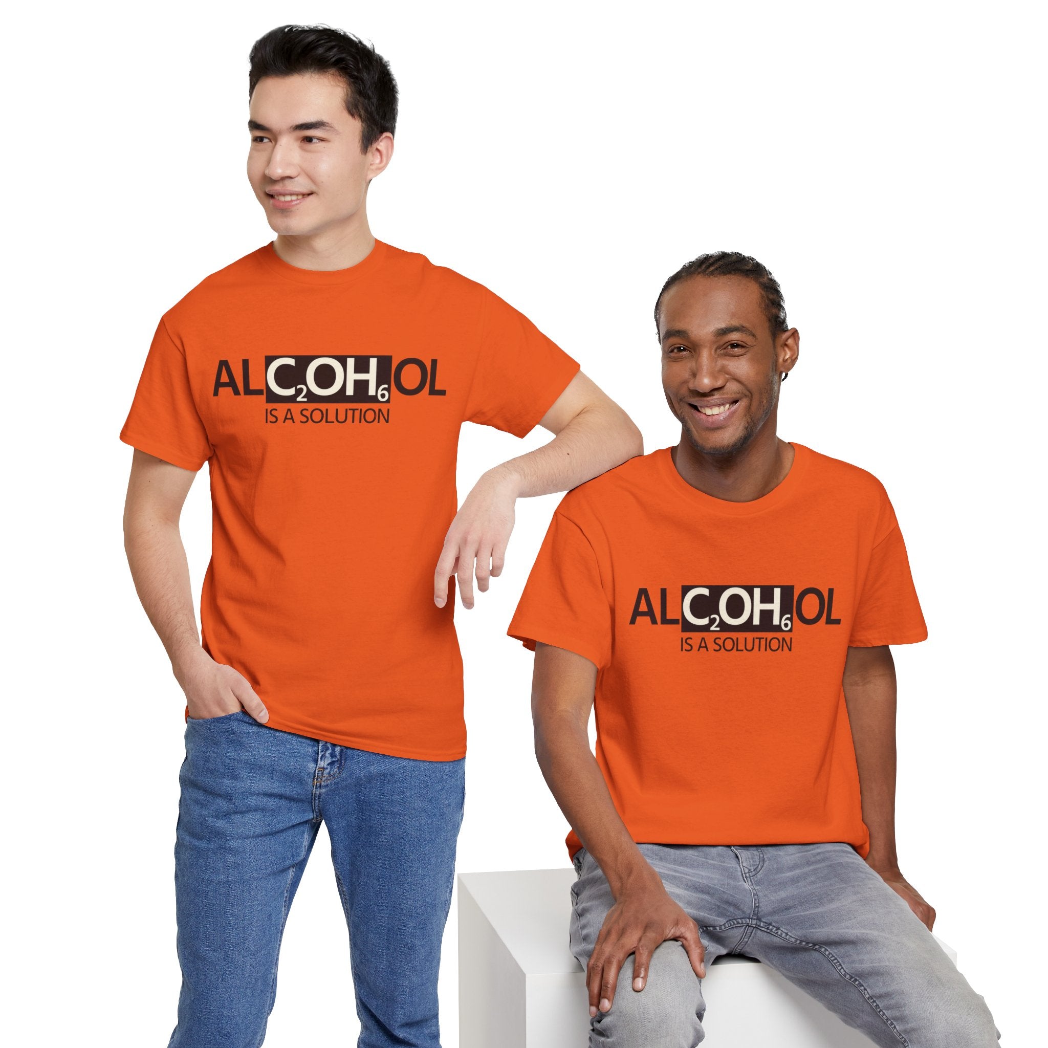 "Alcohol Is A Solution" — T-Shirt