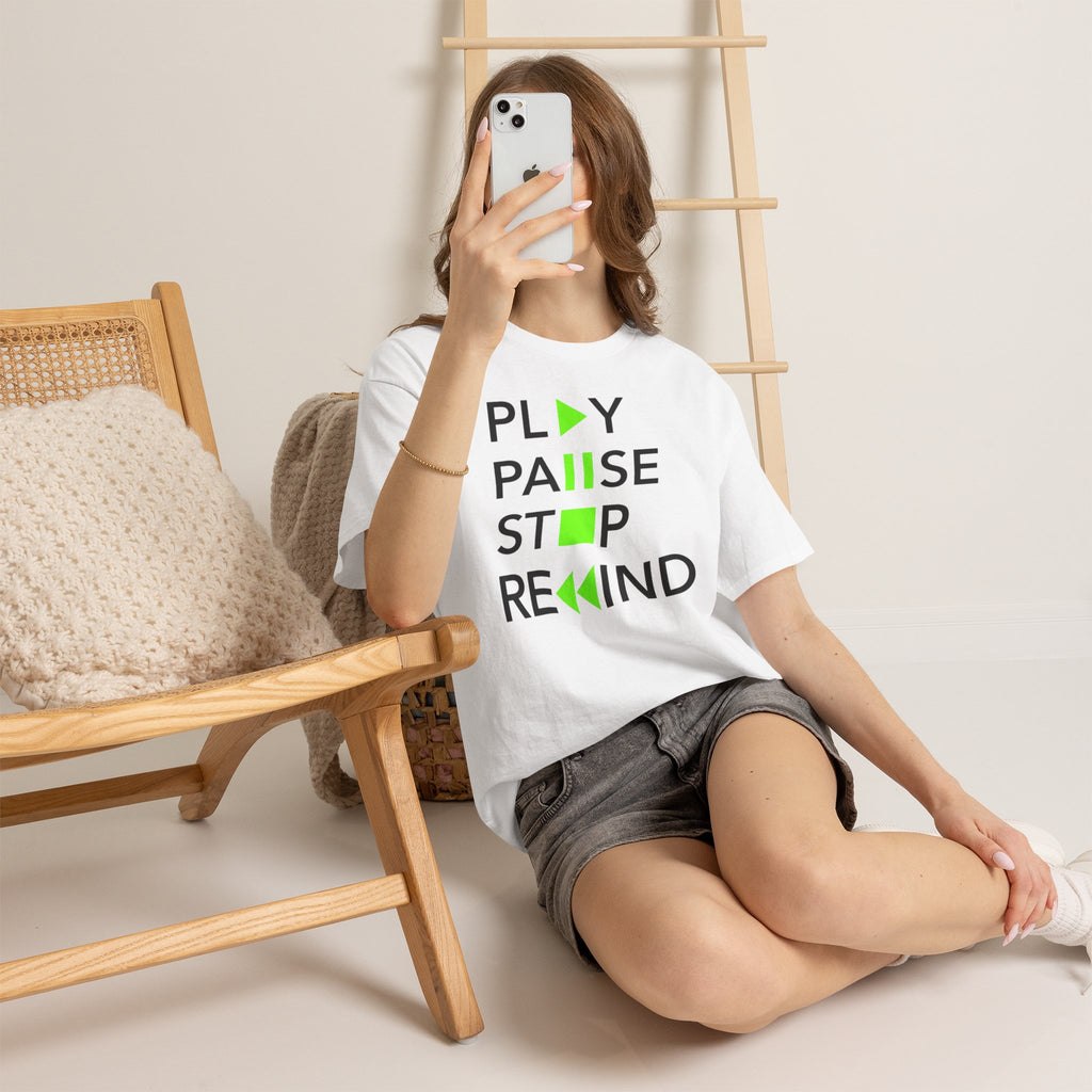 Play Pause Stop Rewind — T-Shirt