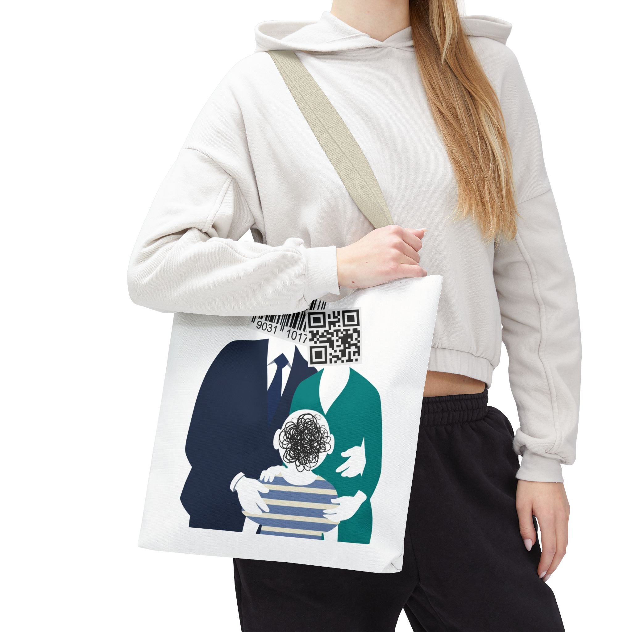 Barcode Family Portrait Tote Bag