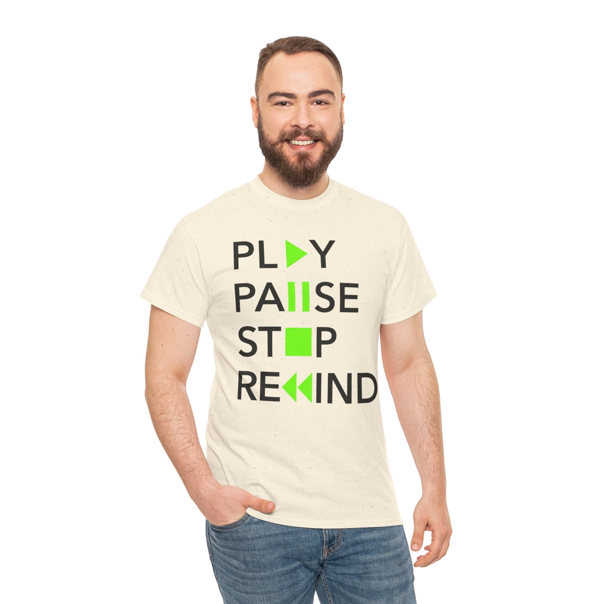 Play Pause Stop Rewind — T-Shirt