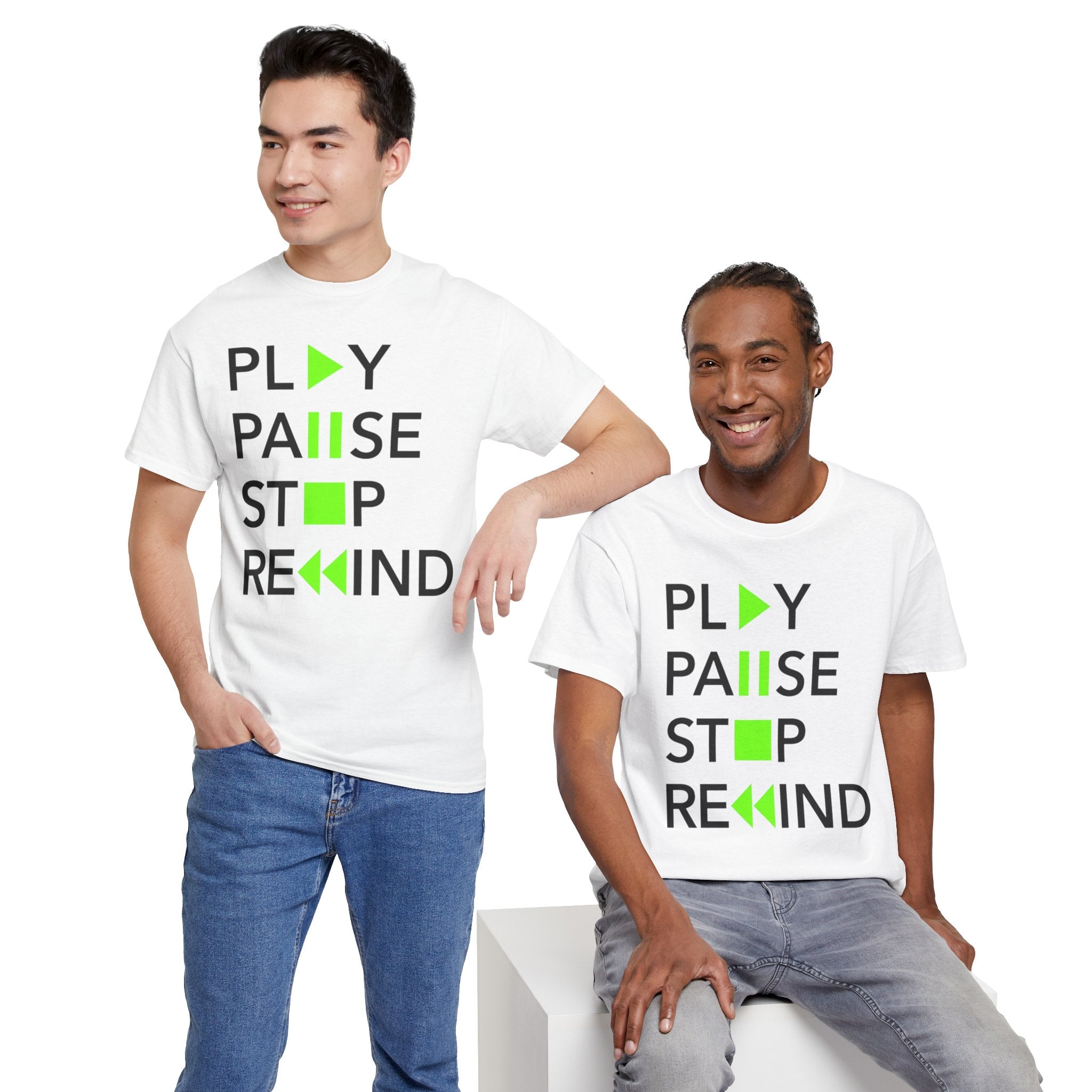Play Pause Stop Rewind — T-Shirt