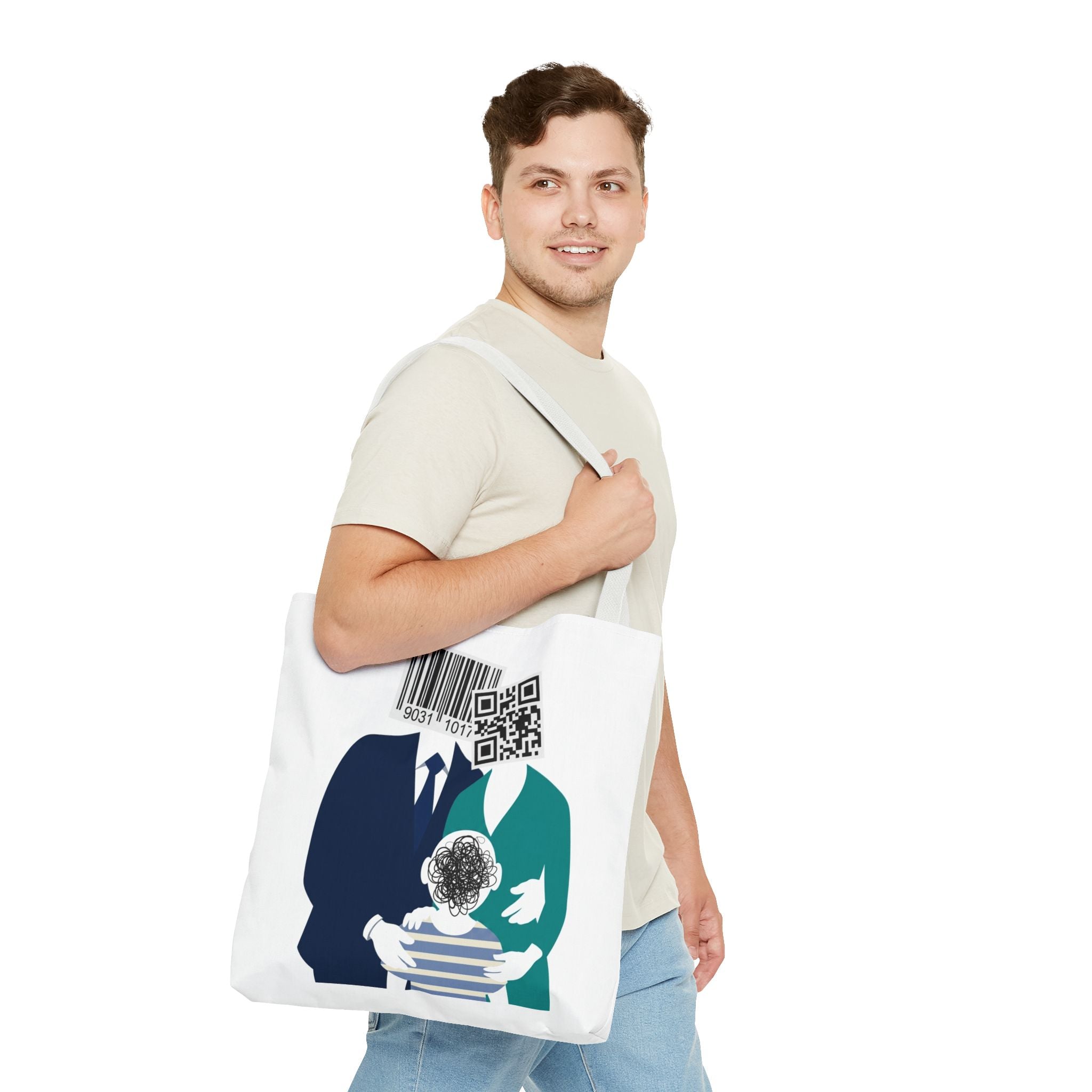 Barcode Family Portrait Tote Bag