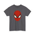 Spider Brassière T-Shirt – charcoal grey unisex t-shirt on white background – funny superhero graphic tee