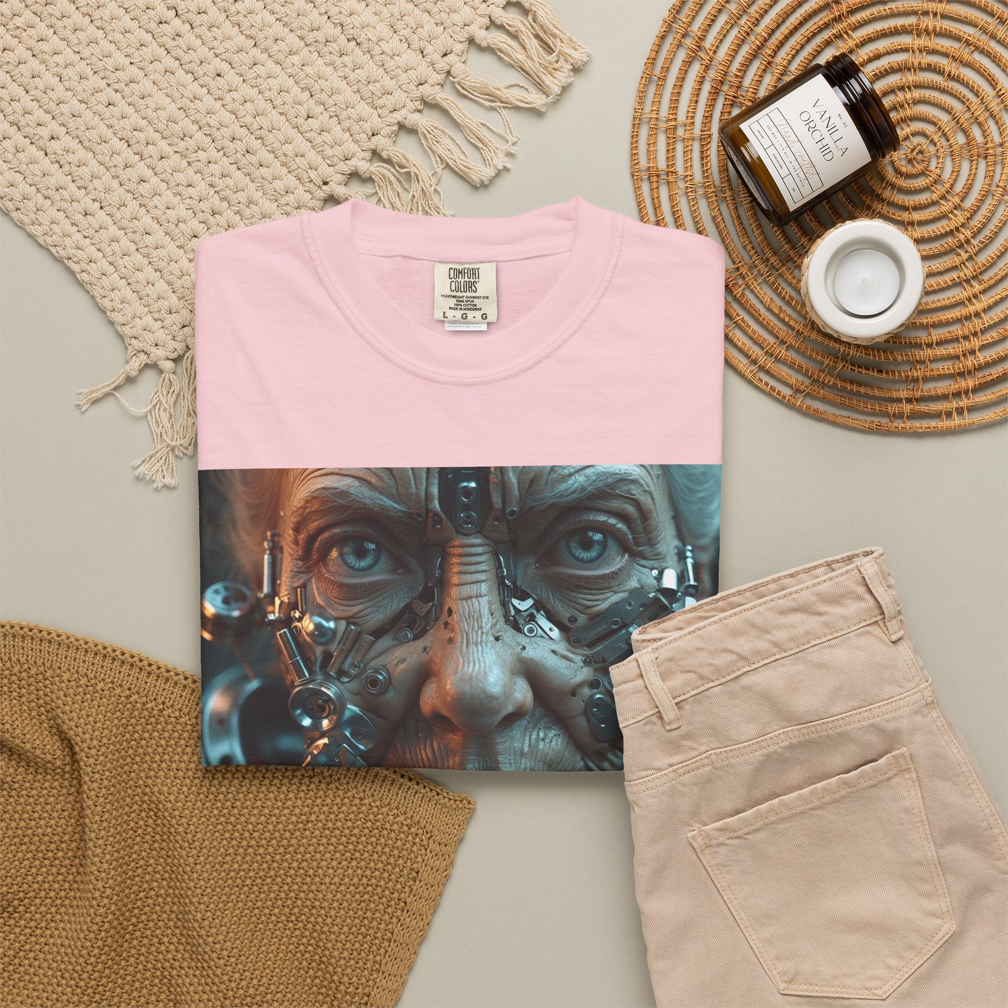 Cybernetic Old Face —T‑Shirt