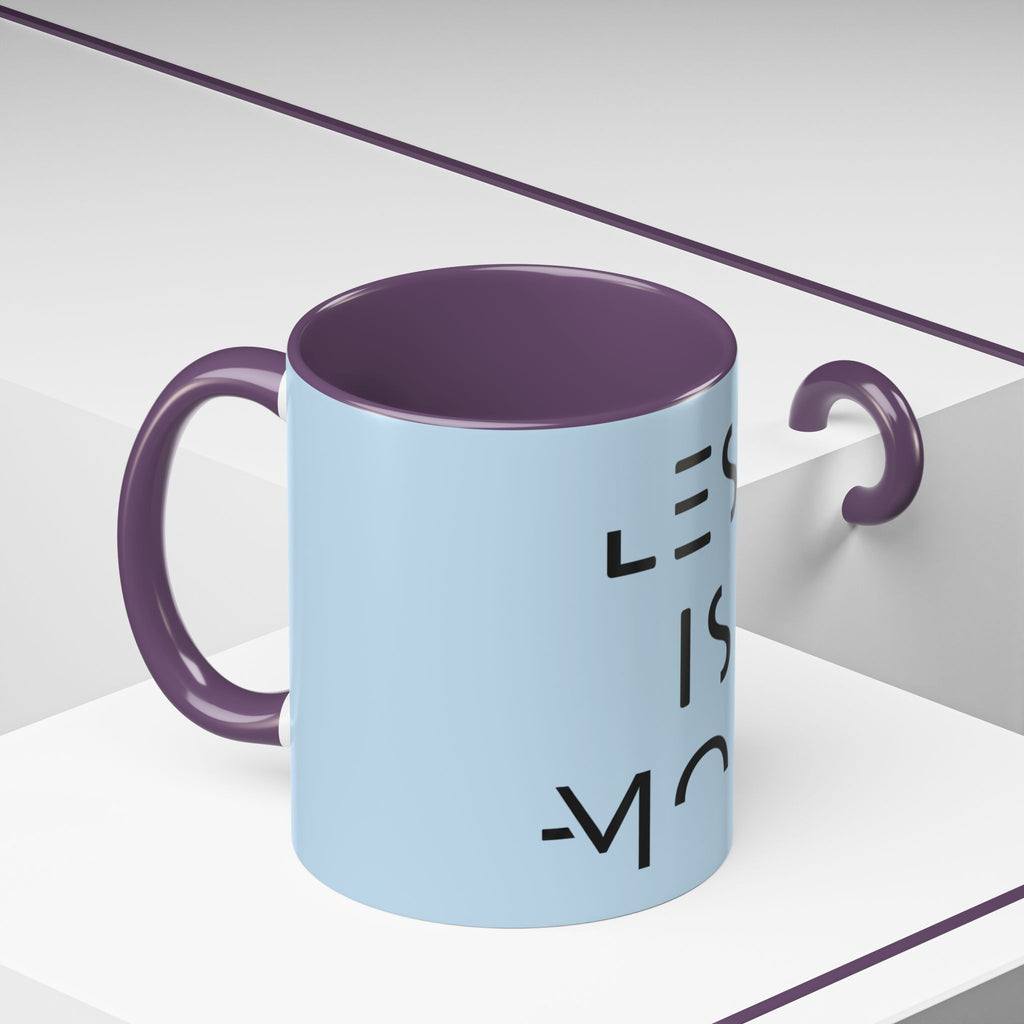 Less Is More Minimalist Accent Coffee Mug — Blue 11/15oz