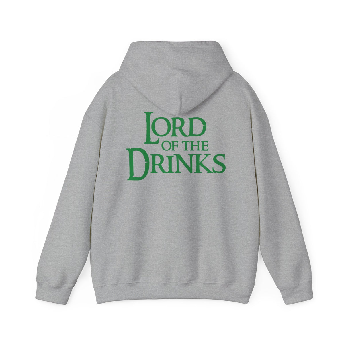 Lord of the Drinks Hoodie – funny movie parody graphic sweatshirt.