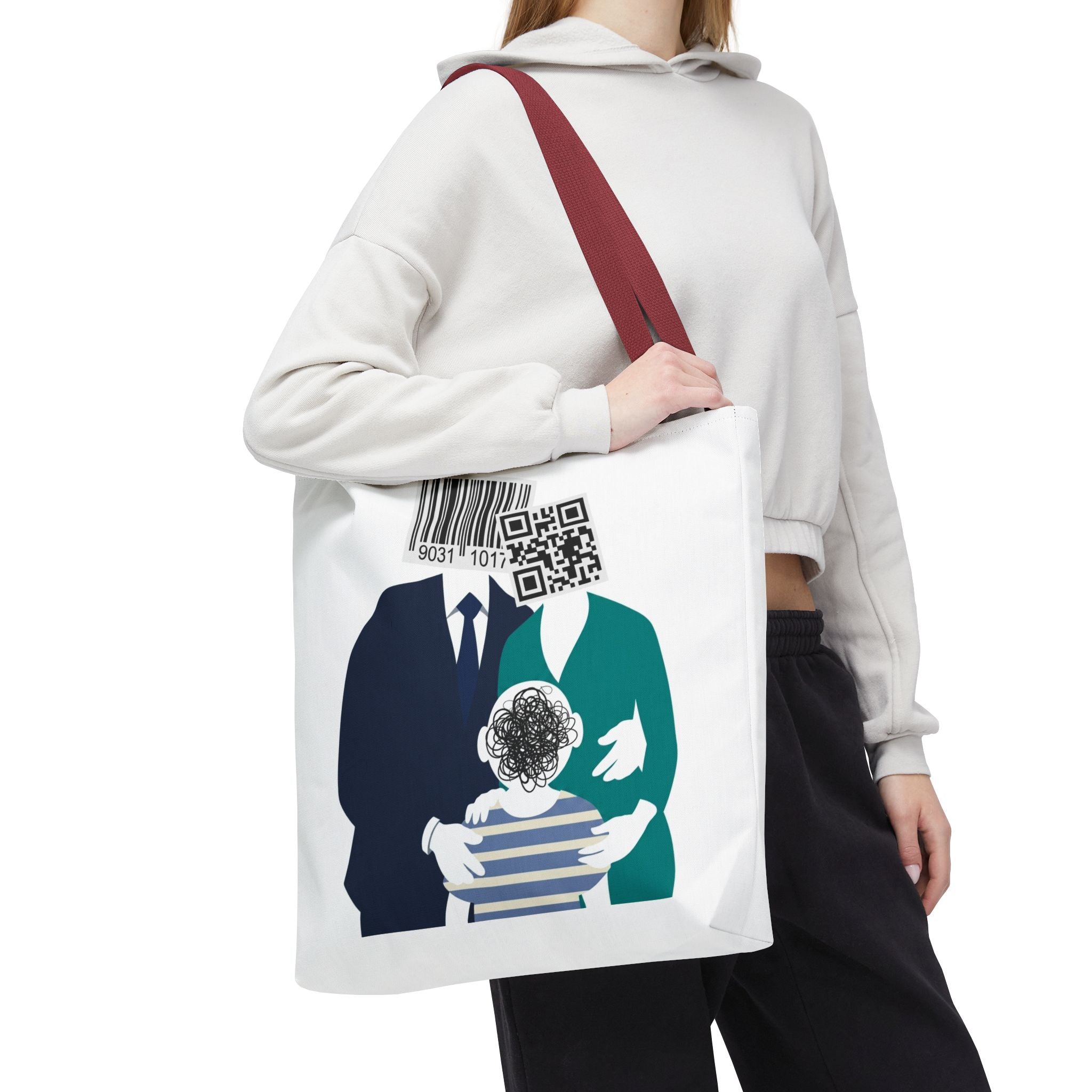 Barcode Family Portrait Tote Bag