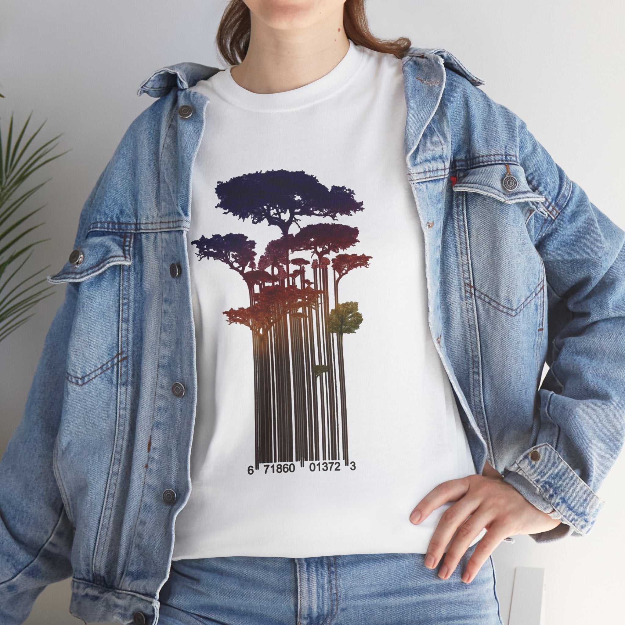 Barcode Forest T‑Shirt