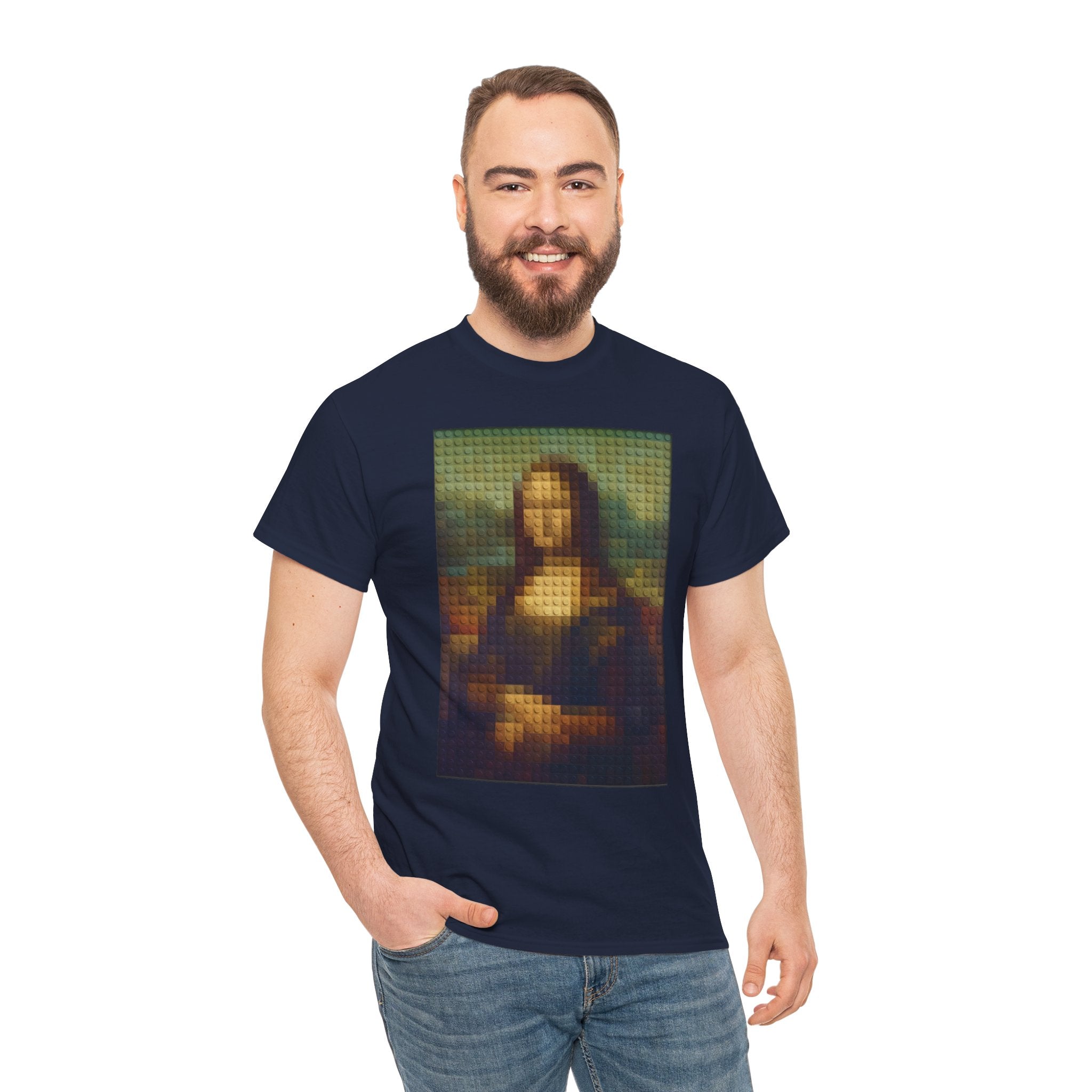 Pixelated Mona Lisa - T‑Shirt