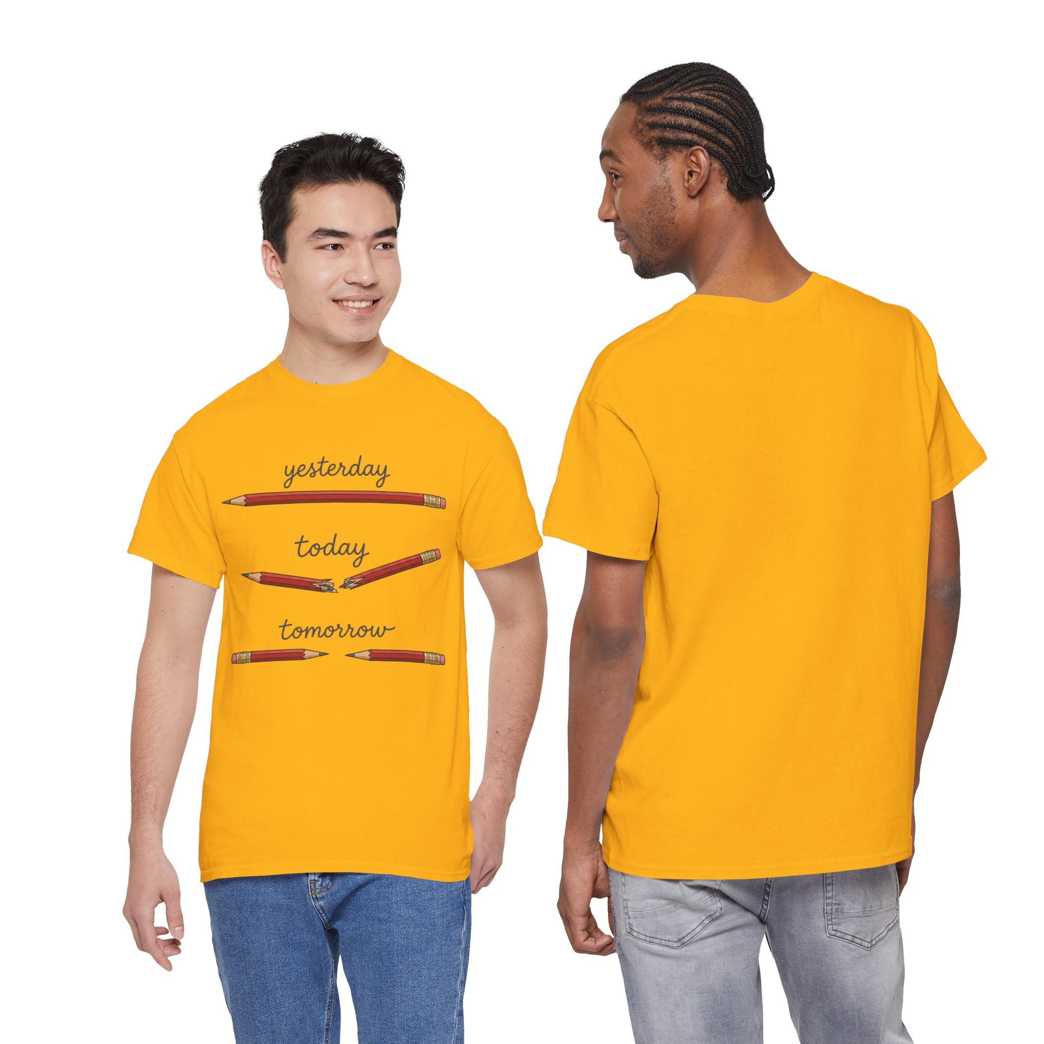 "yesterday, today, tomorrow" — Tshirt