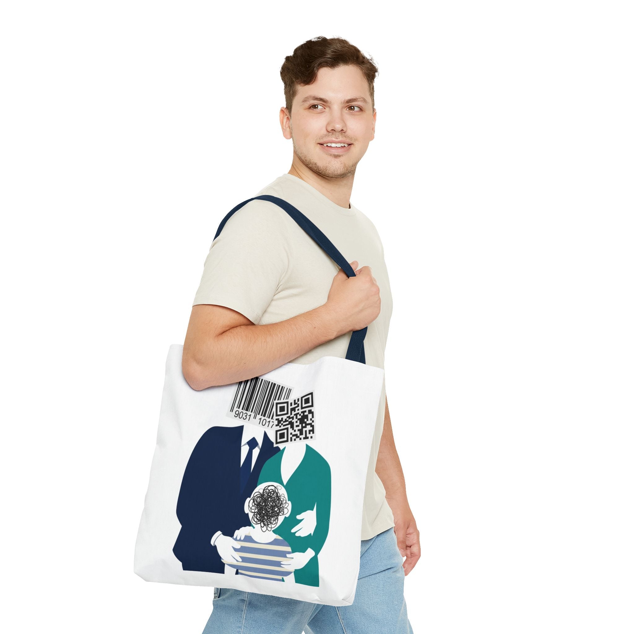 Barcode Family Portrait Tote Bag