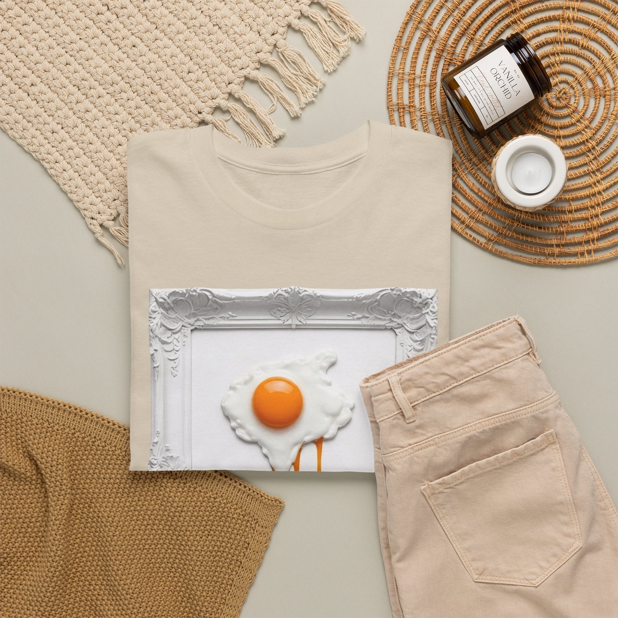 Artful Drip Fried Egg — T‑Shirt