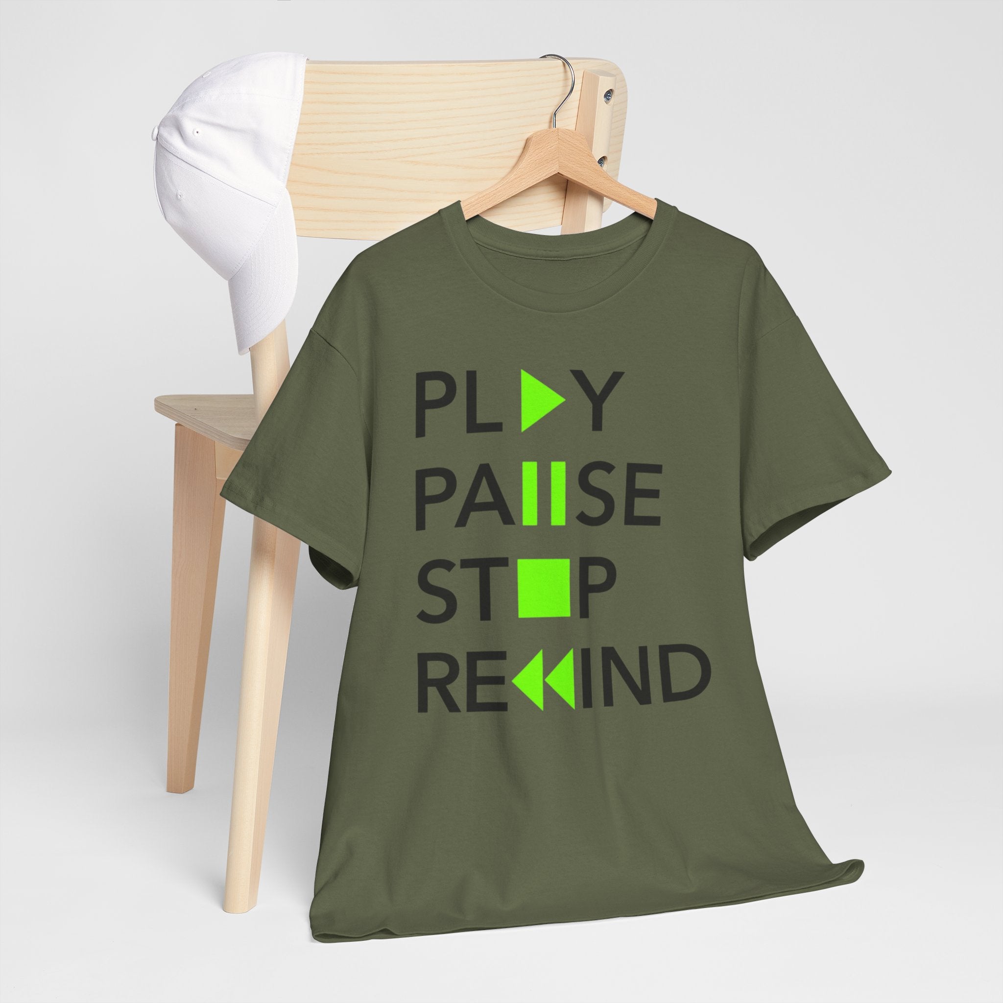 Play Pause Stop Rewind — T-Shirt