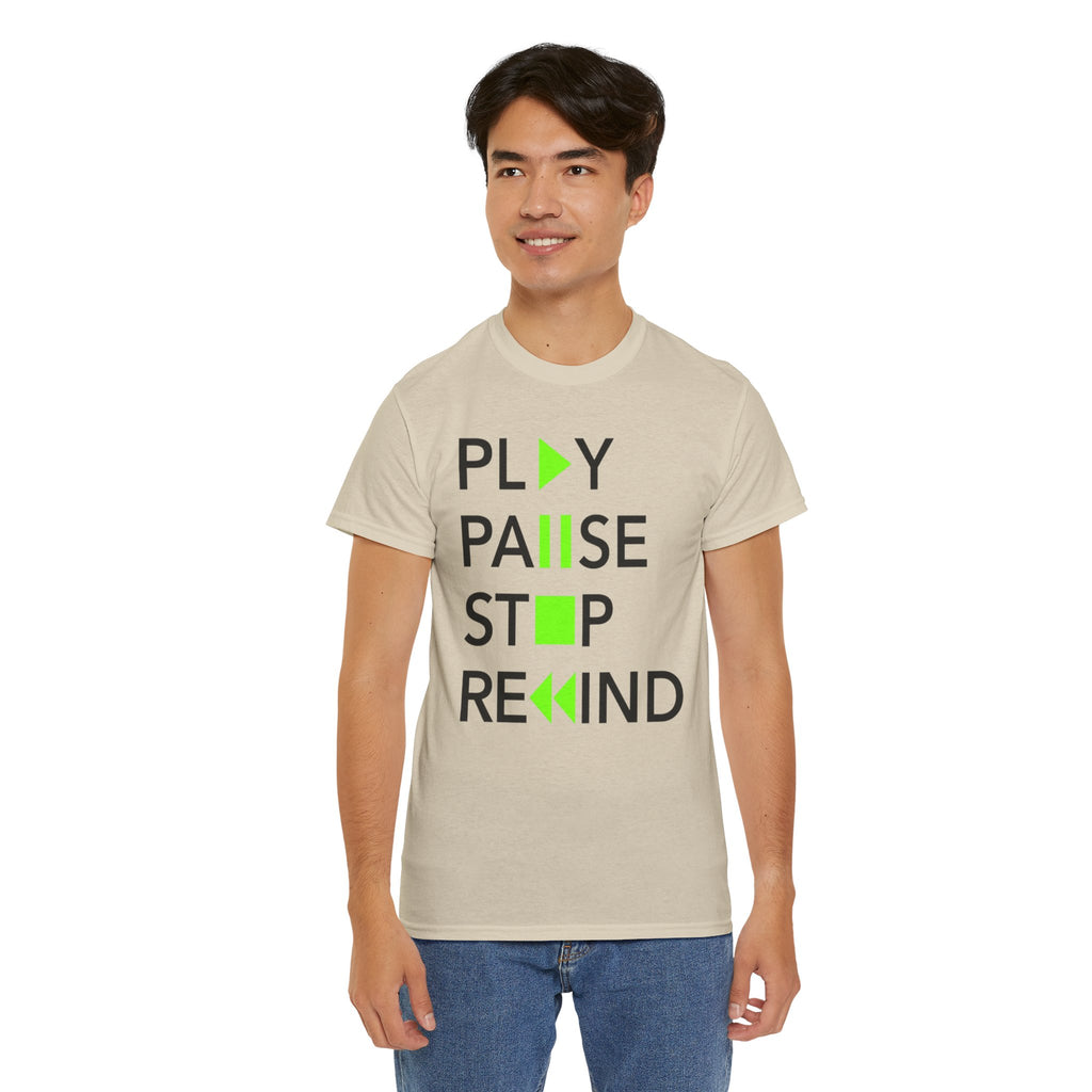 Play Pause Stop Rewind — T-Shirt