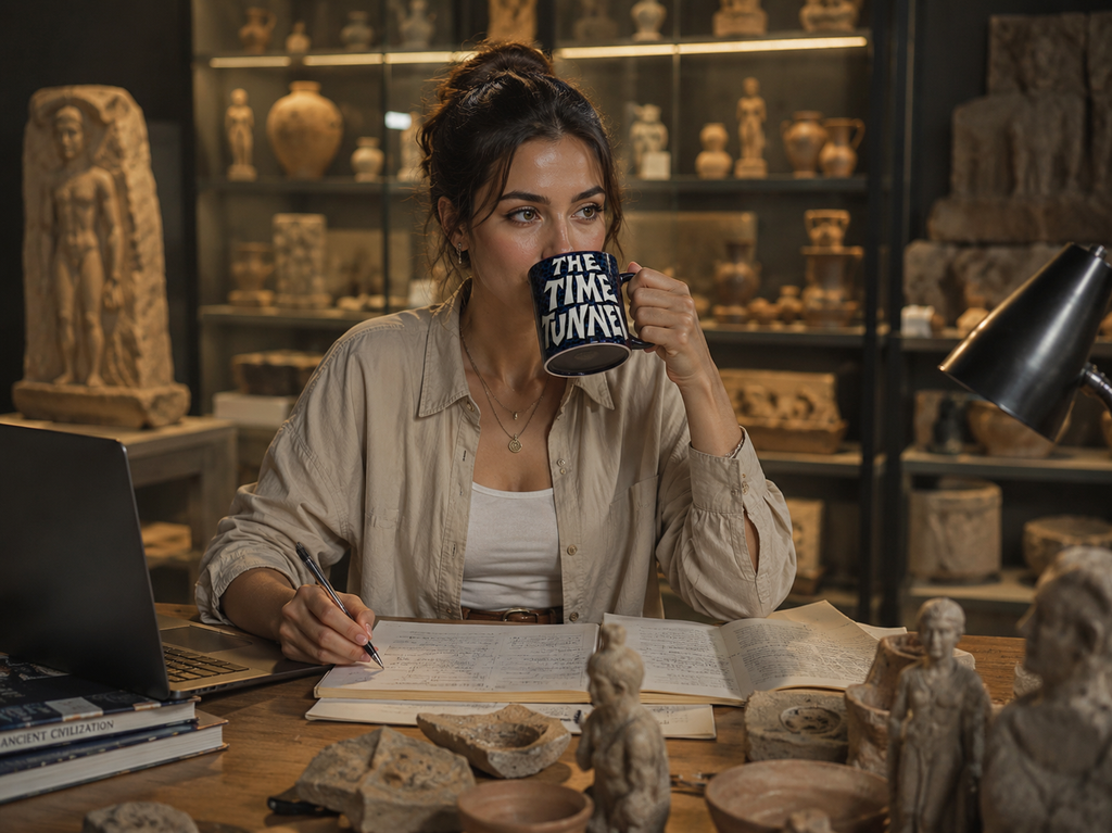 The Time Tunnel Coffee Mug – Retro Sci-Fi Ceramic Mug