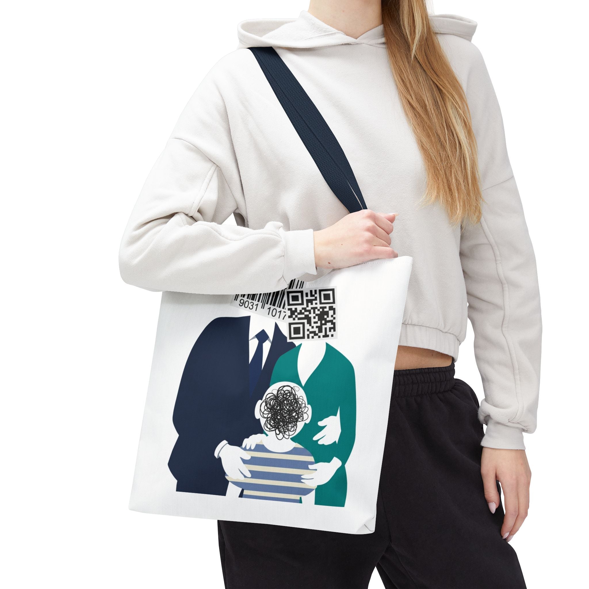 Barcode Family Portrait Tote Bag