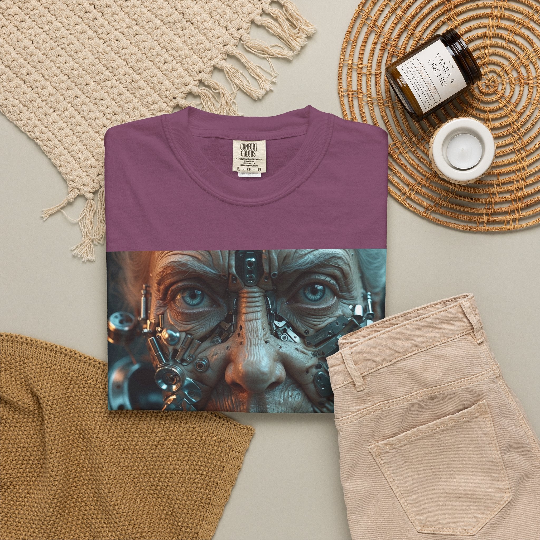 Cybernetic Old Face —T‑Shirt