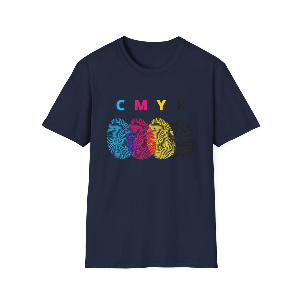 CMYK Fingerprint T-Shirt – Pop Art Graphic Tee