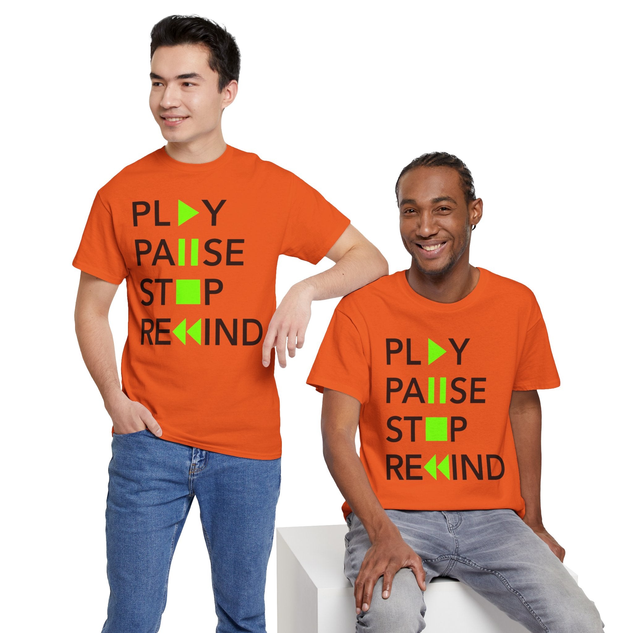 Play Pause Stop Rewind — T-Shirt