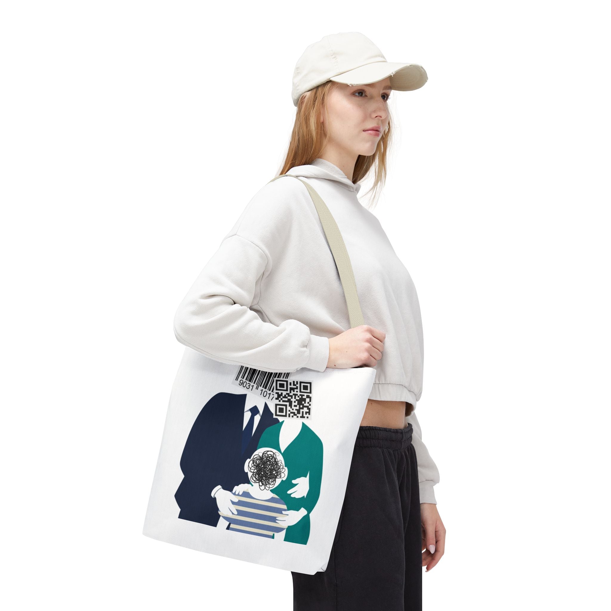 Barcode Family Portrait Tote Bag