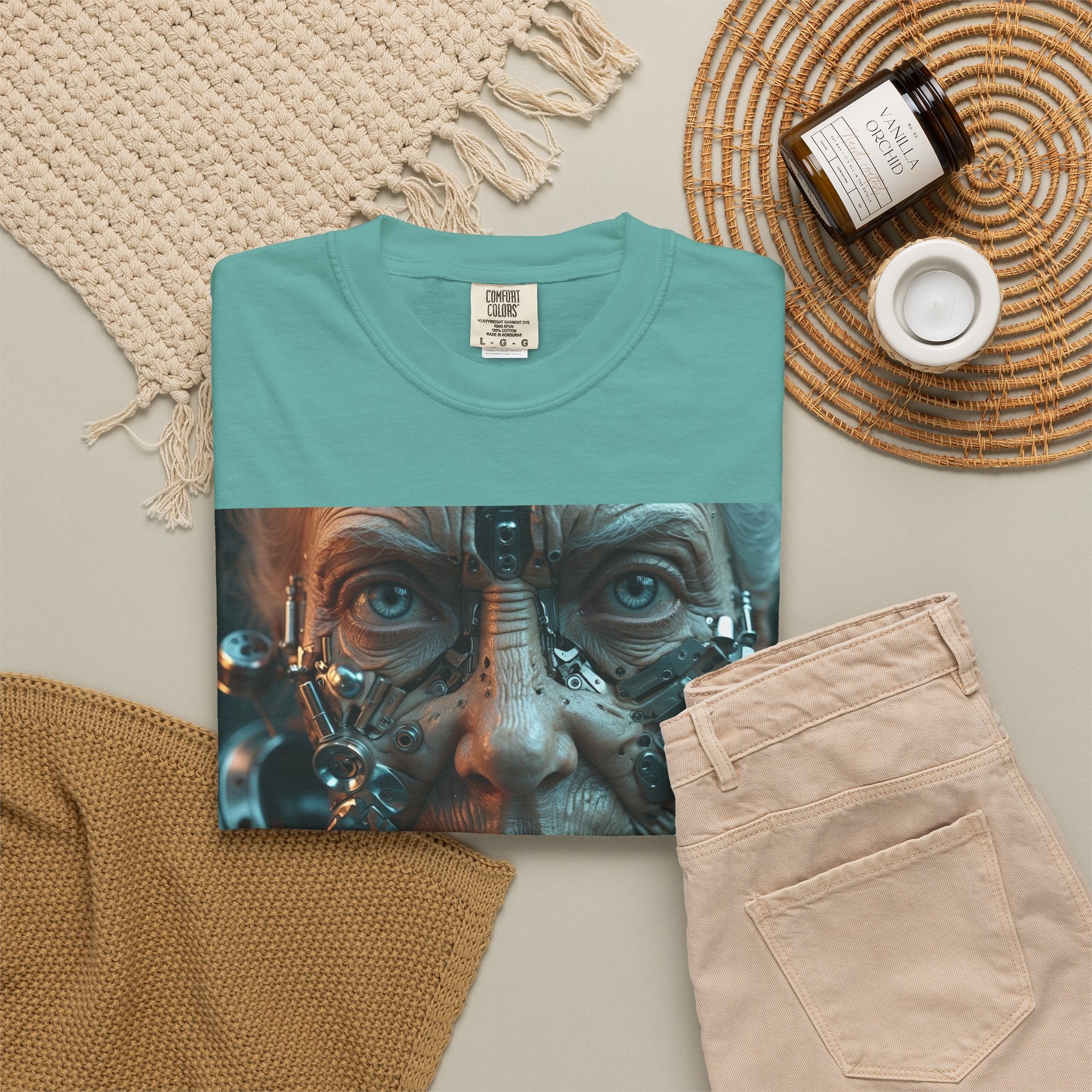 Cybernetic Old Face —T‑Shirt