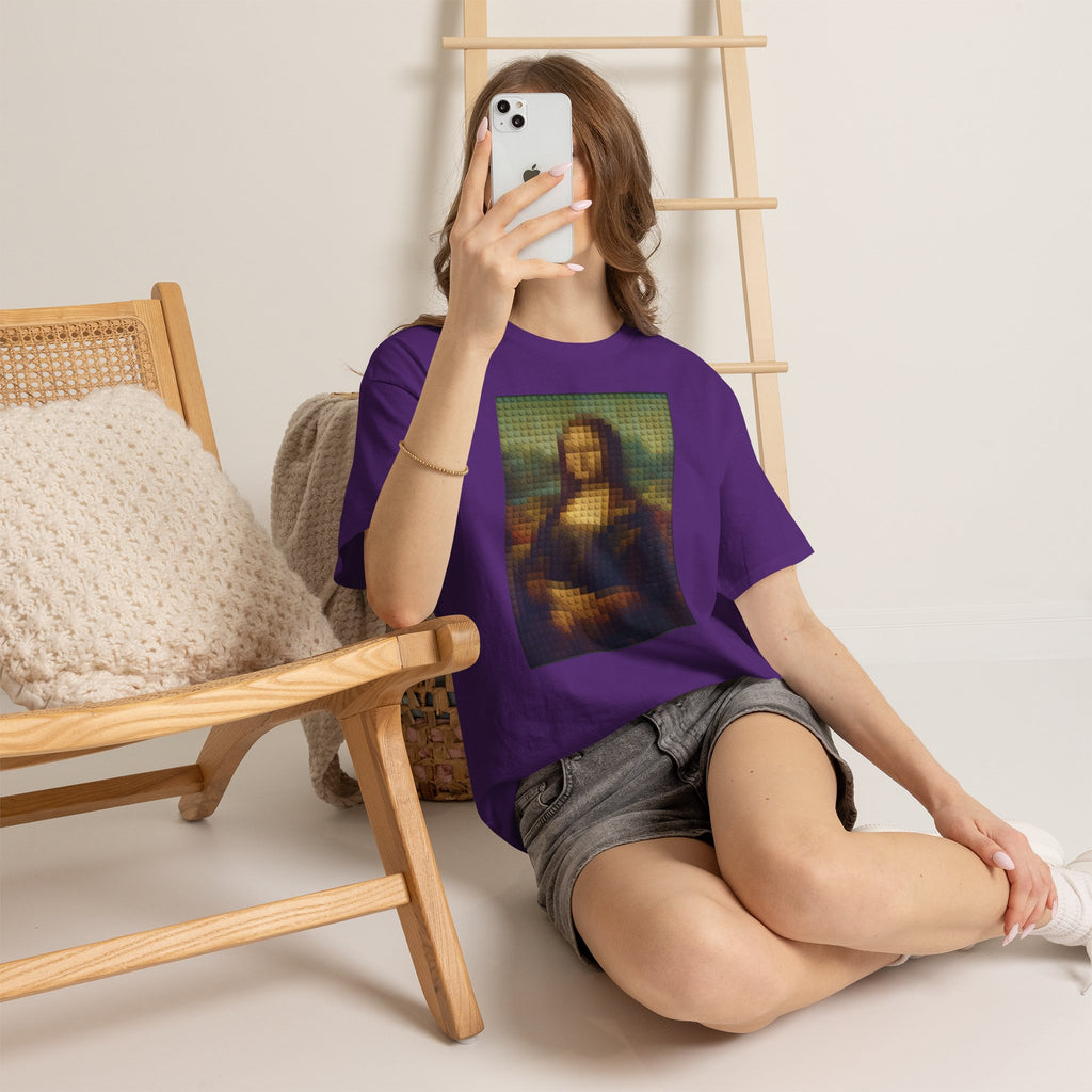Pixelated Mona Lisa - T‑Shirt