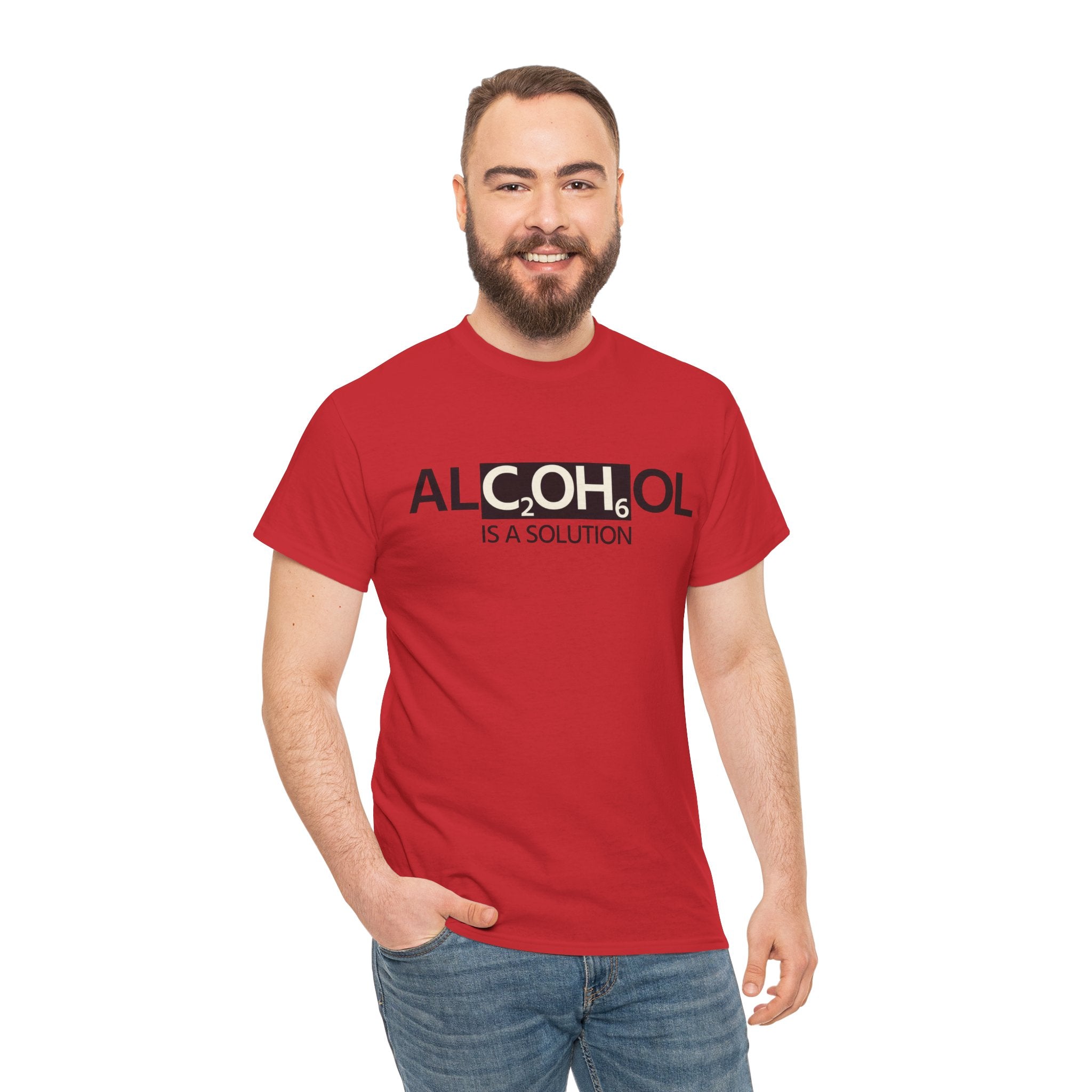"Alcohol Is A Solution" — T-Shirt