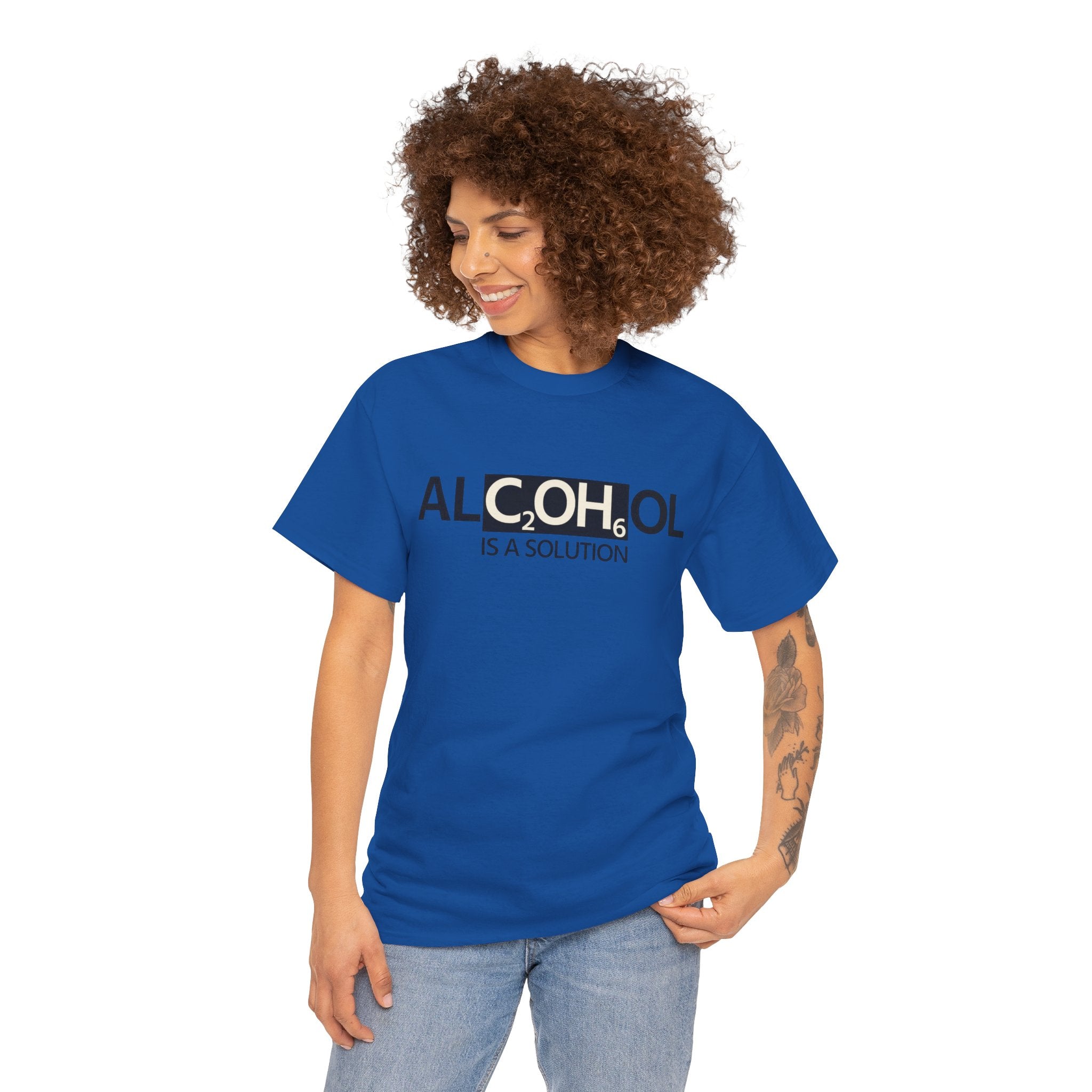 "Alcohol Is A Solution" — T-Shirt