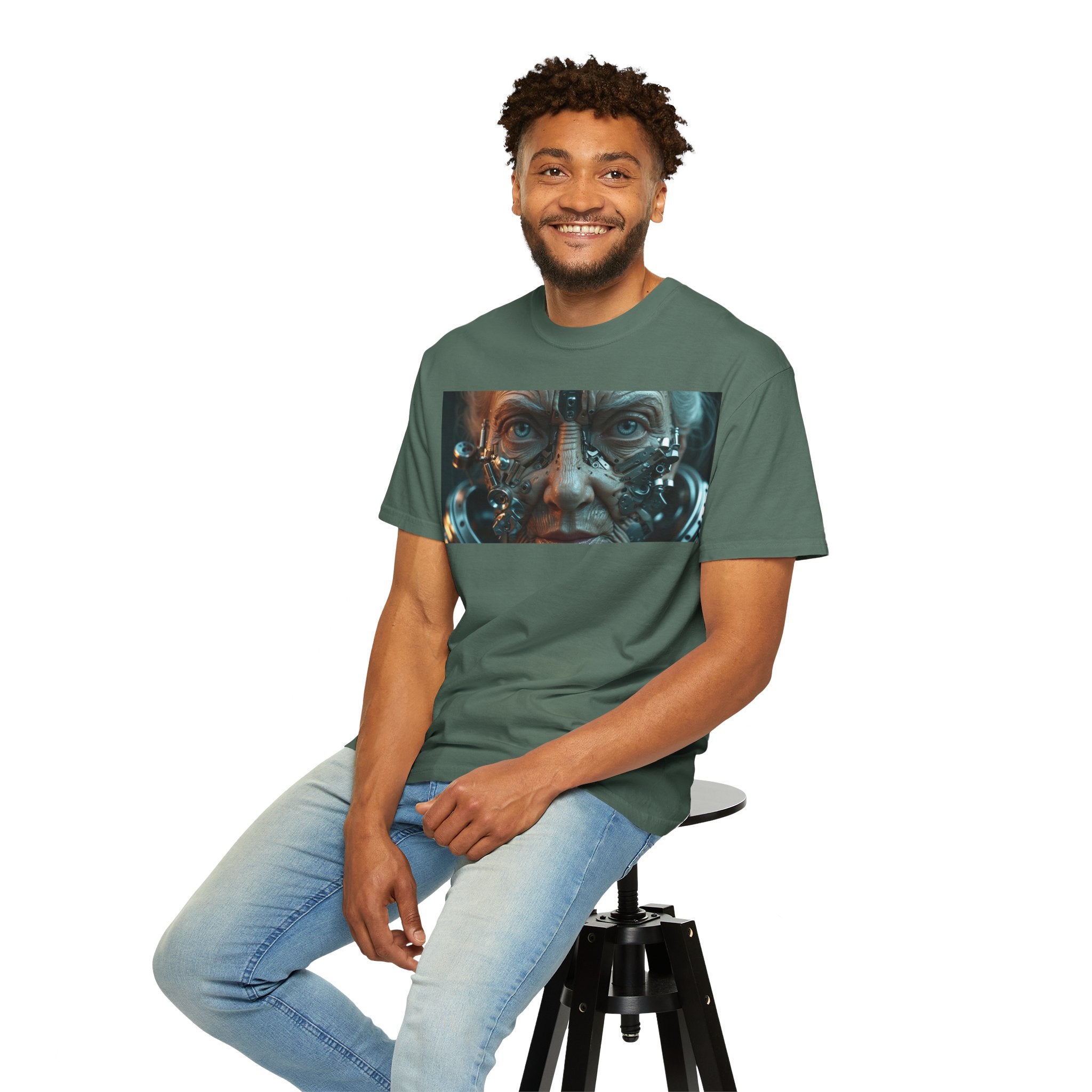 Cybernetic Old Face —T‑Shirt