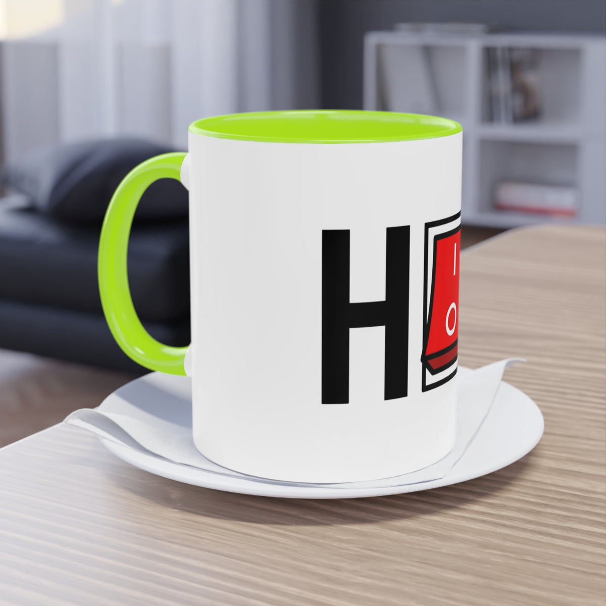 Hip Hop Mug – red help switch hip hop music mug, alternate view 7